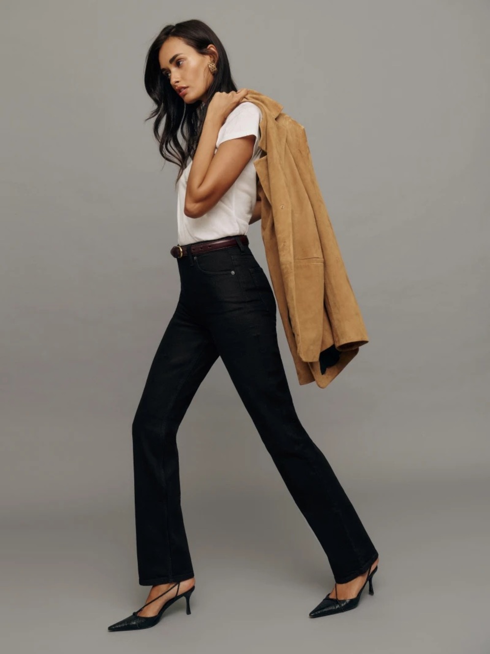 Reformation Jax Stretch High Rise Straight Jeans